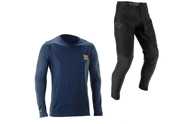 Cykelbyxor & Tröja Leatt Ride Kit MTB 1.0 Galaxy Blue Fynd