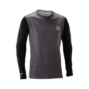 Bästa pris Cykeltröja Leatt Jersey MTB Gravity 2.0 Graphite Black