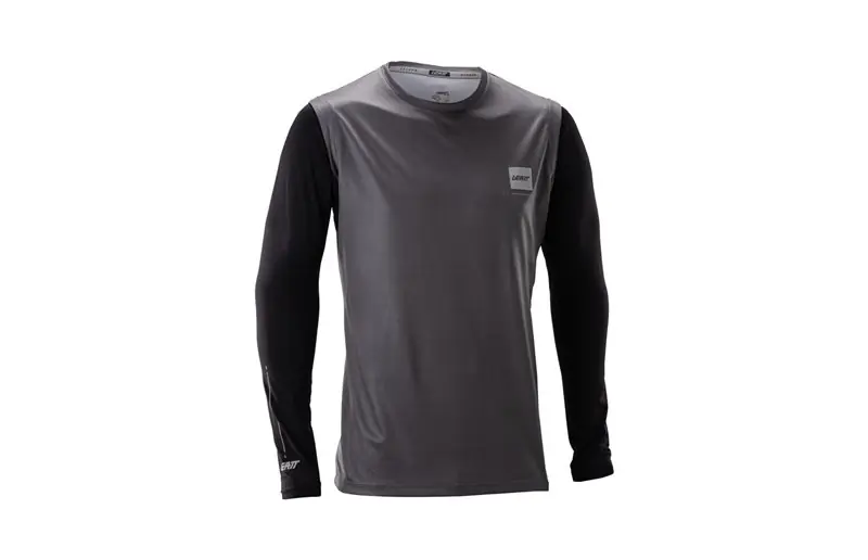 Bästa pris Cykeltröja Leatt Jersey MTB Gravity 2.0 Graphite Black