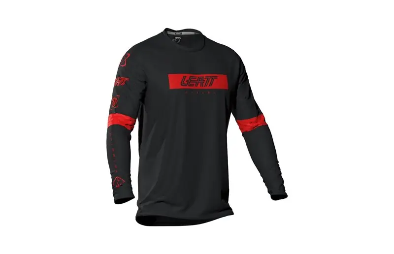 Sänkt pris Cykeltröja Leatt Jersey MTB Gravity 3.0 L/S Jr Black