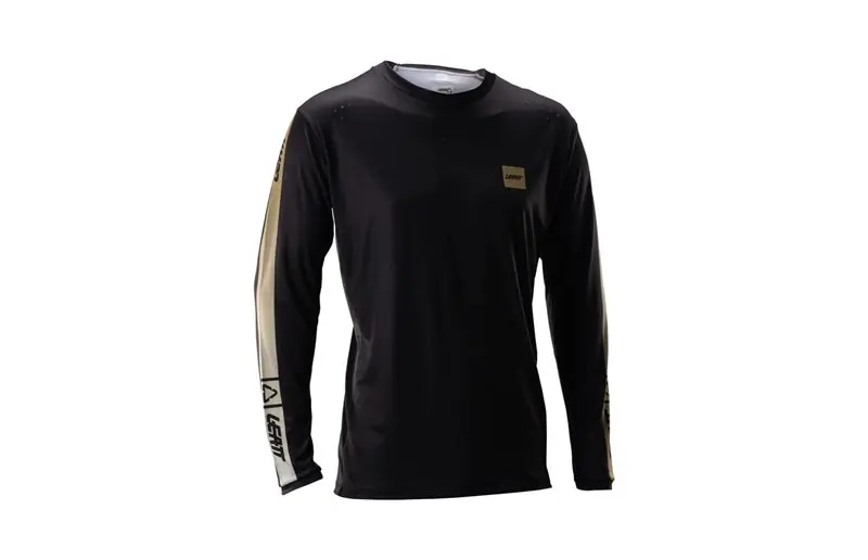 Cykeltröja Leatt Jersey MTB Gravity 4.0 L/S Stripe Black Bästa pris