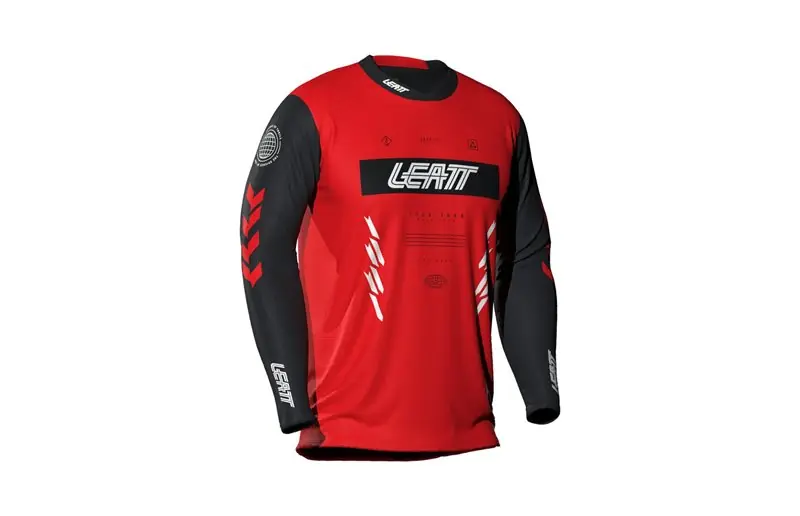 Cykeltröja Leatt Jersey MTB Gravity 4.0 L/S Jr Race Red Erbjudande