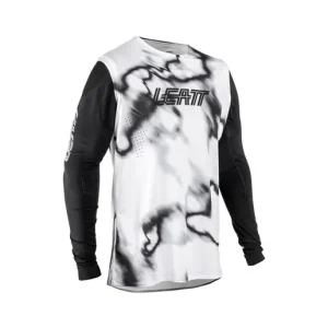Säker betalning Cykeltröja Leatt Jersey MTB Gravity 8.0 Heatmap White