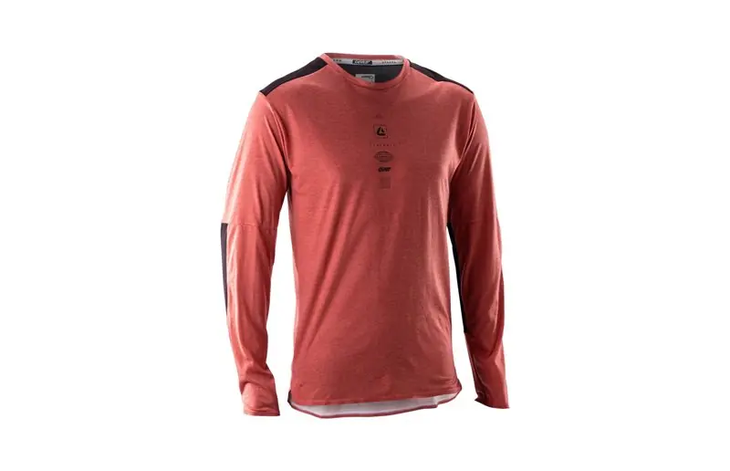 Populär Cykeltröja Leatt Jersey MTB Trail L/S 4.0 Dusty Red