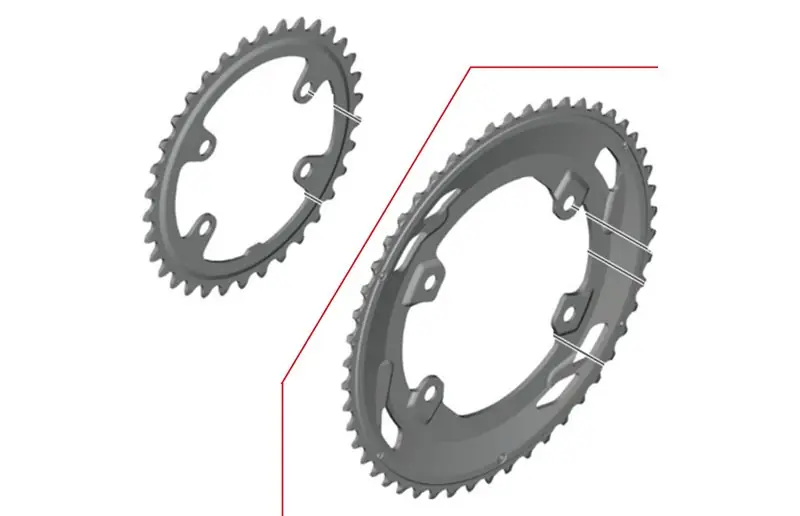 Säker betalning Framdrev Shimano Cues FC-U6030 46T Chainring