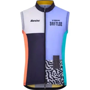 Cykelväst Santini Trek Driftless Team Windshell Vest Blue Säker betalning