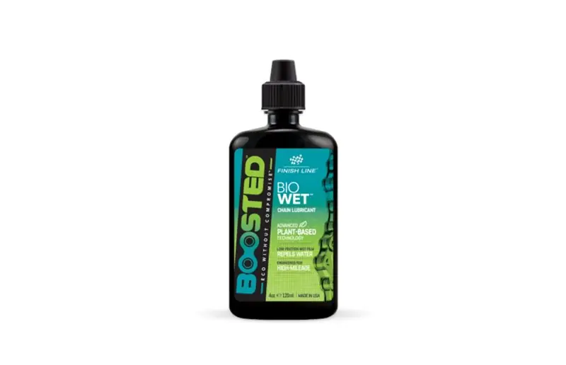 Nyhet Kedjeolja Finish Line BOOSTED Bio Wet Chain Lube 120ml