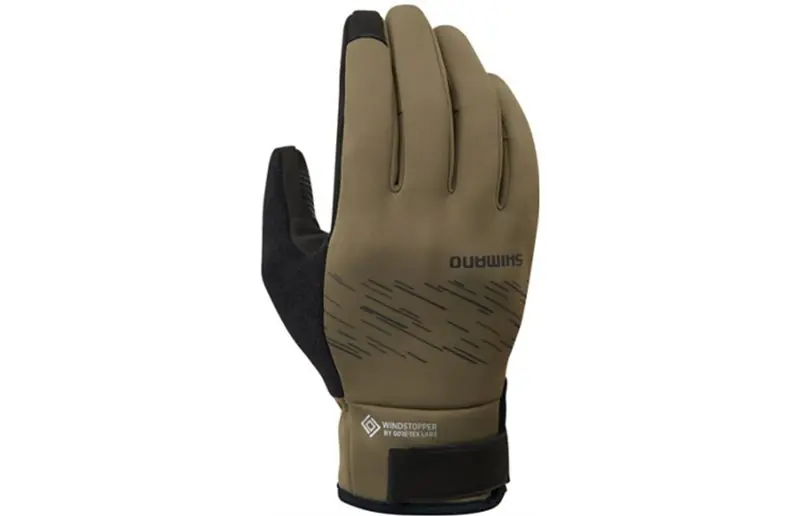 Kampanj Cykelhandskar Shimano Windstoppar Insulated Gloves Sand Brown