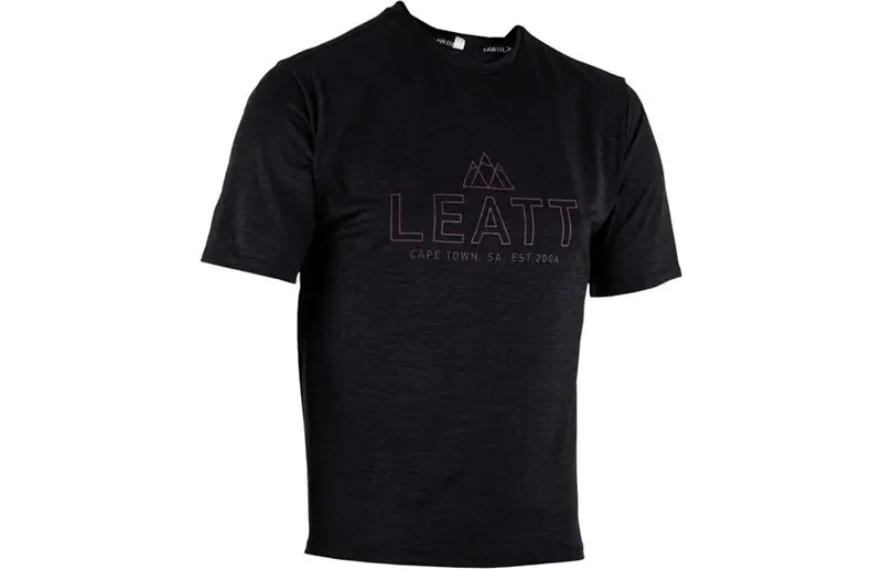 Cykeltröja Leatt MTB Trail 1.0 SS Jersey Men Black risnedsättning